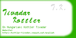 tivadar kottler business card